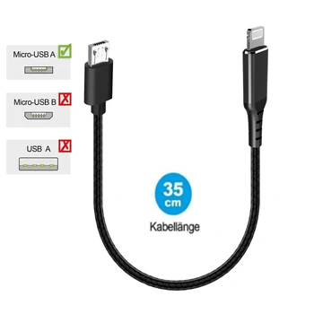 Използвайте USB кабел Micro A до Гръмотевична USB C за дисплея на электровелосипеда Bosch Посока зареждане с дисплея на смартфон OTG