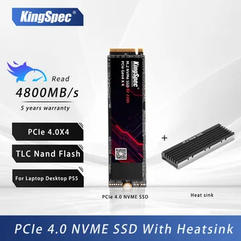 KingSpec SSD NVME PCIe 4.0 и 512 GB И 1 TB M2 Nmve SSD, Pci express Вътрешен Твърд диск PCIe Gen4 Твърд Диск За Лаптоп