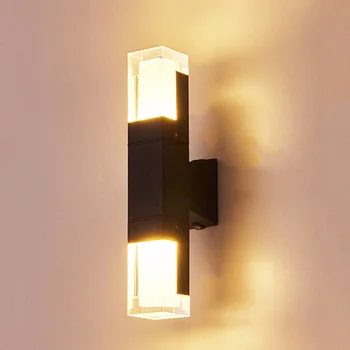 Акрилни външен led монтиран на стената лампа за верандата Водоустойчива IP65 6 W И 12 W Вътрешен Външен Градина Балкон Входна Врата Led монтиран на стената лампа