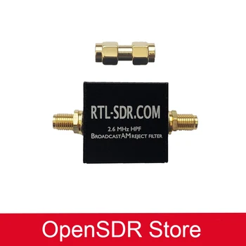 Филтър на високи честоти с отклонение разпръскване на сигнала AM (2,6 Mhz HPF) от RTL-SDR Blog