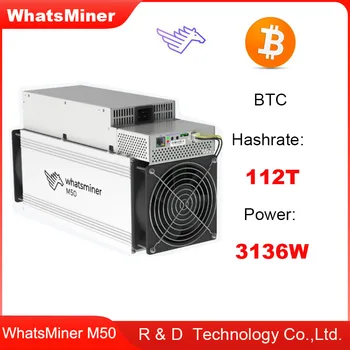 Действителната снимка от склада Нов Whatsminer M50 112-та/s 3136W SHA-256 112T Asic-миньор БТК Bitcoin Миньор