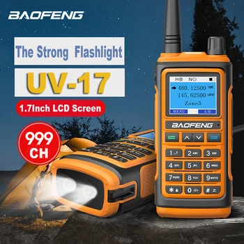 2023 Baofeng UV-17 V2 Преносима Радиостанция Професионални Двухдиапазонная Мощна VHF UHF Long Range CB Ham Radio UV 17 2Way Радиостанции За Лов