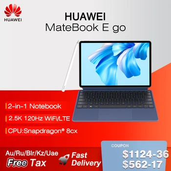 HUAWEI MateBook E Go 12,35 Инча WiFi/LTE 8 GB/16 GB 256/512 GB/1T Snapdragon 8cx Докосване на екрана е 120 Hz Лаптоп-таблет 2-в-1 с клавиатура