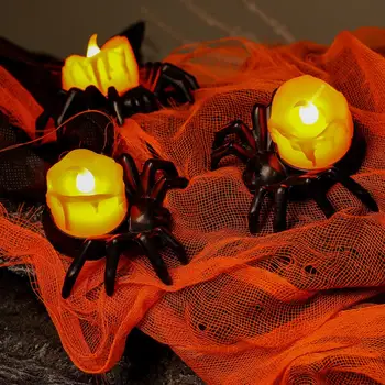 Атрактивен светлинен подпори за Хелоуин, реалистични, изискани украшения за празника, безопасни фенери малък размер, играчки-призраци