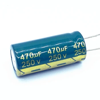 2 бр./лот, висока честота на низкоомный 250 470 uf алуминиеви електролитни кондензатори с размери 18*40 470 uf 20%